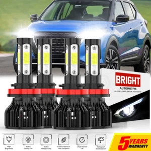 For Nissan Kicks 2017-21 LED Headlight Bulbs High&Low Beam Combo Kit 6000K - Picture 1 of 7