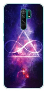 Coque en silicone imprimée compatible Xiaomi Redmi 9 Infinite Triangle - Photo 1 sur 3