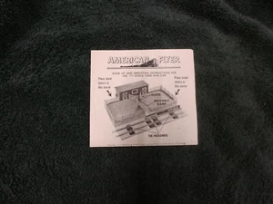 FOTOCOPIA DE INSTRUCCIONES AMERICAN FLYER M2779 # 771 STOCK OPERATIVO YARD - Imagen 1 de 2