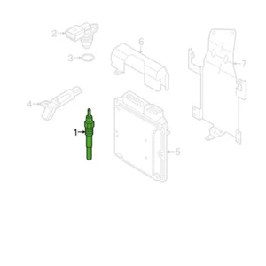 Metal Auto Heater Glow Plugs for Golf Mk5 Mk6 03L905061F Plugs Ignition System - Picture 1 of 8