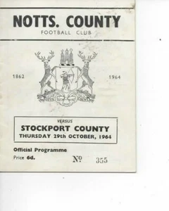 Notts County v Stockport County 1964/65 Division 4 - Bild 1 von 1