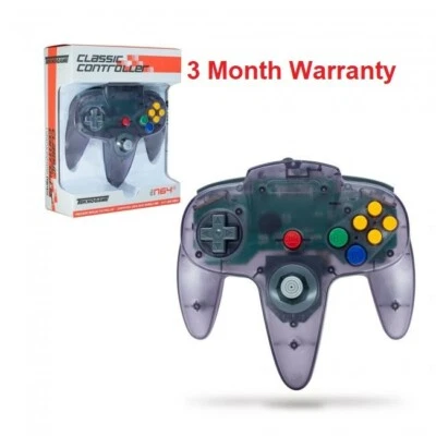 Wired Controller Joystick Compatible With Nintendo 64 N64 Console Clear Purple - Image 1 of 4