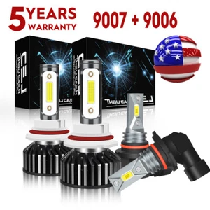 Para Ford Excursion 2000-2004 COB LED Faro Alto/Bajo + Luz Antiniebla 4 Bombillas Combo Kit - Imagen 1 de 19