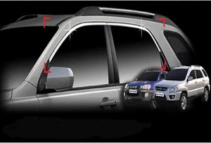 Top Window Accent Line Trim 4p 1set For 05 06 07 08 09 10 Kia Sportage - Picture 1 of 1