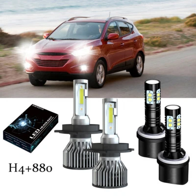 Faro LED haz alto/bajo + bombillas antiniebla 4X F7 para Hyundai Tucson 2011 2012 2013 Foto 1 de 4