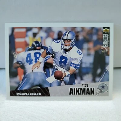 1996 UD Collector's Choice #295 Troy Aikman Dallas Cowboys Card For Sale - Image 1 of 2