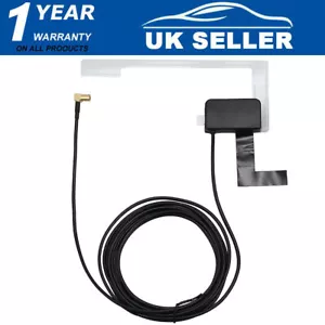 3M DAB+FM UNIVERSAL CAR ANTENNA WINDOW GLASS MOUNT ACTIVE RADIO ADAPTER AERIAL - Picture 1 of 12
