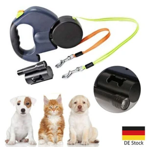 Double Retractable Dog Lead 3M Double leash for two dog Flexible Double Dog Lead - Picture 1 of 13