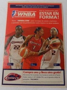 WNBA HOUSTON COMETS PRINT ADVERTISING AD  COLLECTIBLE BASKETBALL SOUVENIR ART - Picture 1 of 5