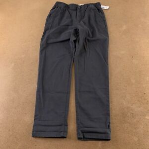 Old Navy Boys Large (10-12) Panther Gray OGC Chino Built-In Flex Taper Pants NWT