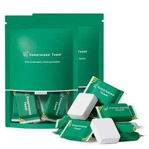 40 PCS Disposable Towel Compressed Towel Tablets Disposable Face Compressed T... - Picture 1 of 9