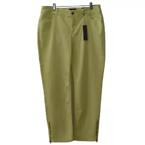 Pantalones de mezclilla Chicos So adelgazantes para mujer 12 Chicos 2 tobillo cremallera amarillo lima pálido verde - Imagen 1 de 11