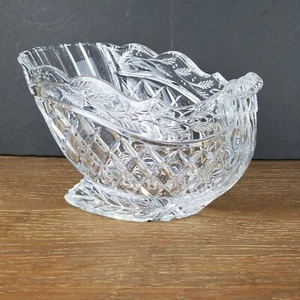 Marquis by Waterford Kristall Schlitten Schale Herzstück Maschinenschliff - Bild 1 von 5