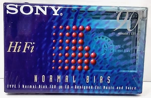 Sony HiFi 90 Minute Normal Bias Blank Audio Cassette Tape Factory Sealed - Picture 1 of 8