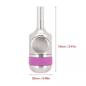25mm Diameter Tattoo Machine Grip Stainless Steel Magnetic Self Locking Tattoo - Picture 1 of 23