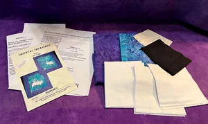 ORIENTAL TREASURES  APPLIQUE WALL HANGING QUILT KIT WITH FABRIC - STORKS, BATIK - Picture 1 of 14
