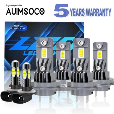 For Hyundai Veloster Hatchback 3-Door 2012-2015 LED Headlight Fog Light Bulbs 6x - Image 1 of 4