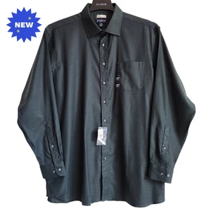 Camisa de vestir verde 18 36/37 ajuste tradicional oscura Jos A Bank nueva lisa abierta para hombre - Imagen 1 de 24