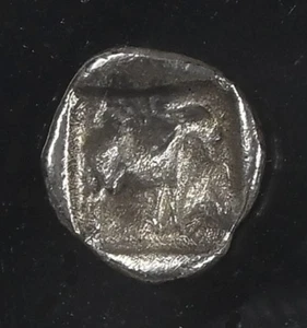 AENUS in Thrakien mit Hermes & Ziege NGC sehr schön Silber antike griechische Diobol Münze D597 - Bild 1 von 6