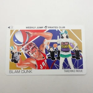 Japanese Telephone Card SLAM DUNK Hanamiti Sakuragi Haruko Akagi - Picture 1 of 6