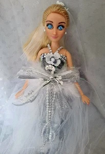Love You an ooak Disney Hochzeit Custom Art umbemalt mit Puppenständer Strass - Bild 1 von 21