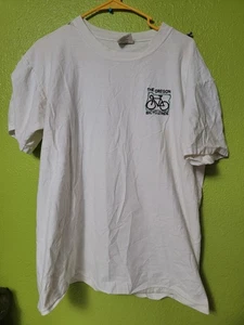 The Oregon Bicycle Ride Vintage 1980s Single Stitch Shirt Oneita Made In USA - Picture 1 of 8