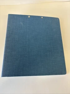 Vintage Blue “Denim” 1.5" 3 Ring Binder By Remington Rand - Picture 1 of 7