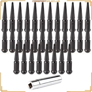 32 x 14 x 1.5mm Lug Nuts +1 Key For Ram Ford F-150 GMC Yukon - Picture 1 of 9