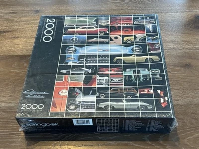 Springbok CLASSIC CARS 2000 Pc Puzzle New Sealed 34x 42.5 - Image 1 of 4