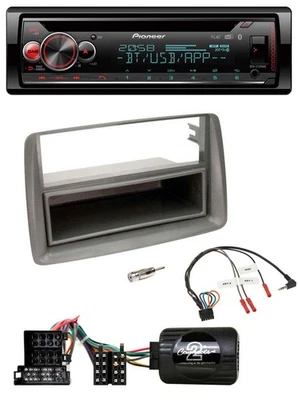 Pioneer Lenkrad DAB CD Bluetooth USB Autoradio für Fiat Panda 04-10 169 grau - Bild 1 von 4