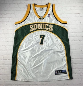 VTG Authentic NBA Rashaard Lewis Seattle Supersonics Jersey Size 52 by Reebok - Picture 1 of 11