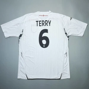 Terry #6 England 2007 2008 2009 Home Umbro Football Shirt Soccer Jersey Kit XL - Picture 1 of 21