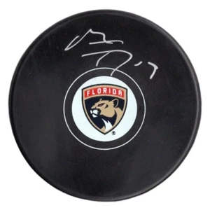 Matthew Tkachuk autographed signed puck NHL Florida Panthers JSA COA - Picture 1 of 2