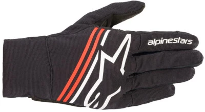 Alpinestars Reef Guantes Motocicleta Corto Ligero Protectores Blanco Negro Rojo - Imagen 1 de 3
