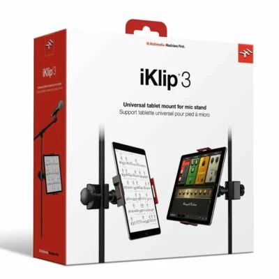 IK Multimedia iKlip3 for iPad or Tablet with Mic Stand Adapter - FAST SHIPPING - Image 1 of 4