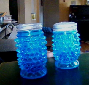 Hobnail Salz und Pfefferstreuer blau - Bild 1 von 3