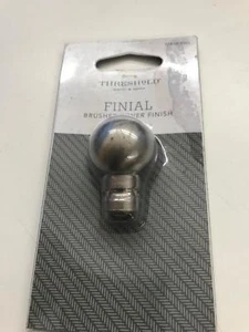 Finial brushed silver finish set of 3 - Picture 1 of 3