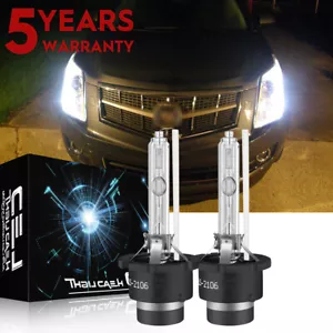 6000k Front Xenon HID Headlight Bulb FOR Cadillac SRX 2013-2016 Low&High Beam 2x - Picture 1 of 16