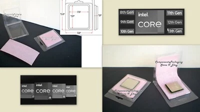 Core i9 i7 9th Gen Clam Shell Case Box for LGA1151 CPU - Lot of 10 25 40 80 250 - Image 1 of 4