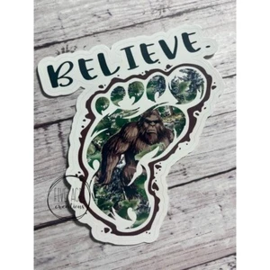Bigfoot Waterproof Sticker - Wetterfest Vinyl Decal - Believe - Autoaufkleber - Bild 1 von 5