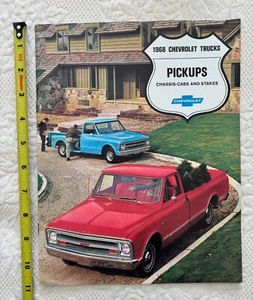 1968 Chevrolet Pickup Chassis Cab Stake Truck Dealer Sales Brochure - Bild 1 von 5