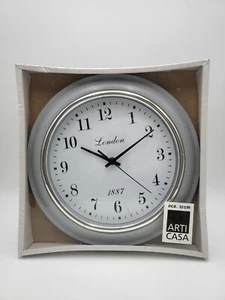 Arti Casta Wanduhr im Retrodesign mit Motiv "London" in grau, 32cm Durchmesser - Bild 1 von 2