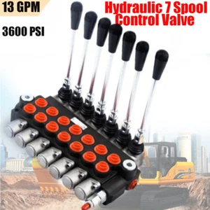 Hydraulik Handsteuerventil 7 Fach 3600PSI 60 l/min 13GPM + Hebel - Bild 1 von 11