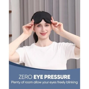 Máscara de ojos para dormir para dormir lateral hombres mujeres, máscara para dormir 3D presión ocular cero, - Imagen 1 de 3