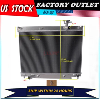 Aluminum Radiator fit Chevy Trailblazer GMC Envoy Buick Rainier Olds Saab 4.2L - Image 1 of 4