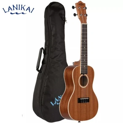 Lanikai LU Series LU21-C Okoume Concert Satin Natural Finish Ukulele w/ Gig Bag - Image 1 of 3