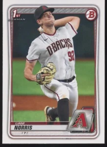 Bowman Draft 2020 #BD-147 base de papel Liam Norris cantidad disponible Diamondbacks - Imagen 1 de 2