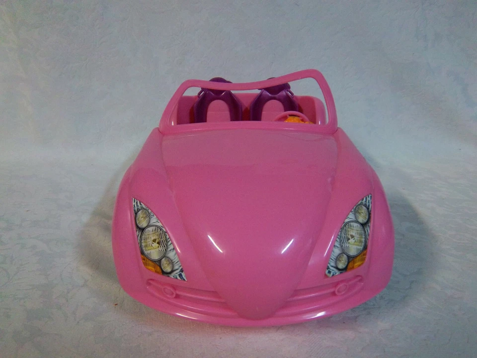 Coche muñeca Mattel rosa 2007 accesorio 14" vehículo Barbie juguete convertible Foto 1 de 4