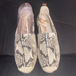 Sam Edelman Loraine Loafer, Snakeskin Print, Size 7M, Leather new - Picture 1 of 6