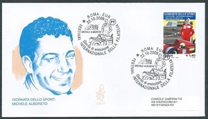 2009 ITALIA FDC VENETIA 1562 AUTO F1 MICHELE ALBORETO NO TIMBRO ARRIVO - CG - Picture 1 of 1